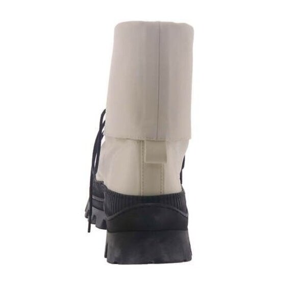 Free People Goldie Lug Sole Lace UP Combat Off White Boots Sz 38 US 8 NEW $268 - Picture 3 of 9